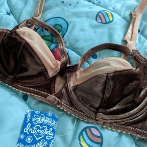 🪷Intimately Free People Velvet Mesh Strappy Bra🪷